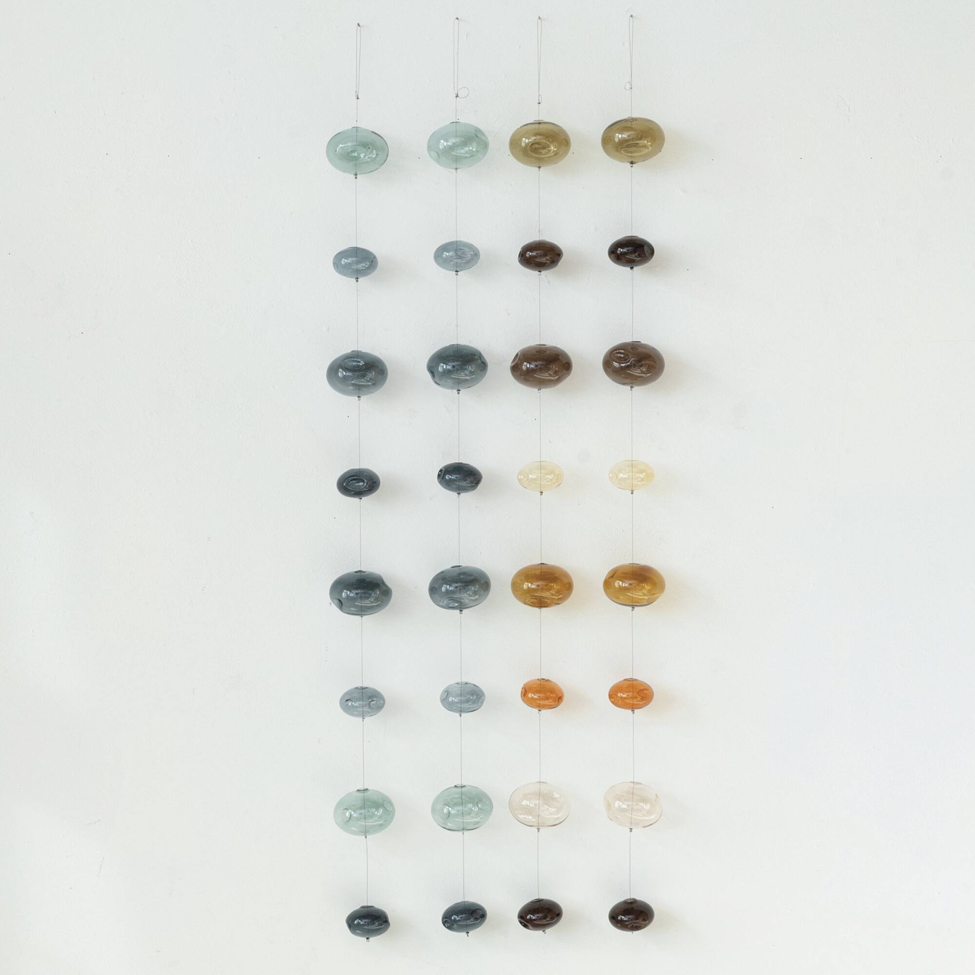 Hello Honey® 4ft. Blue Azure Bubbles Hand-Blown Glass Garland